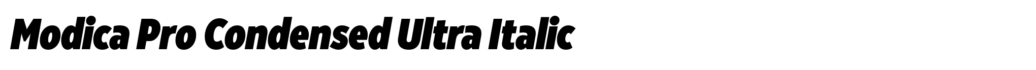 Modica Pro Condensed Ultra Italic image